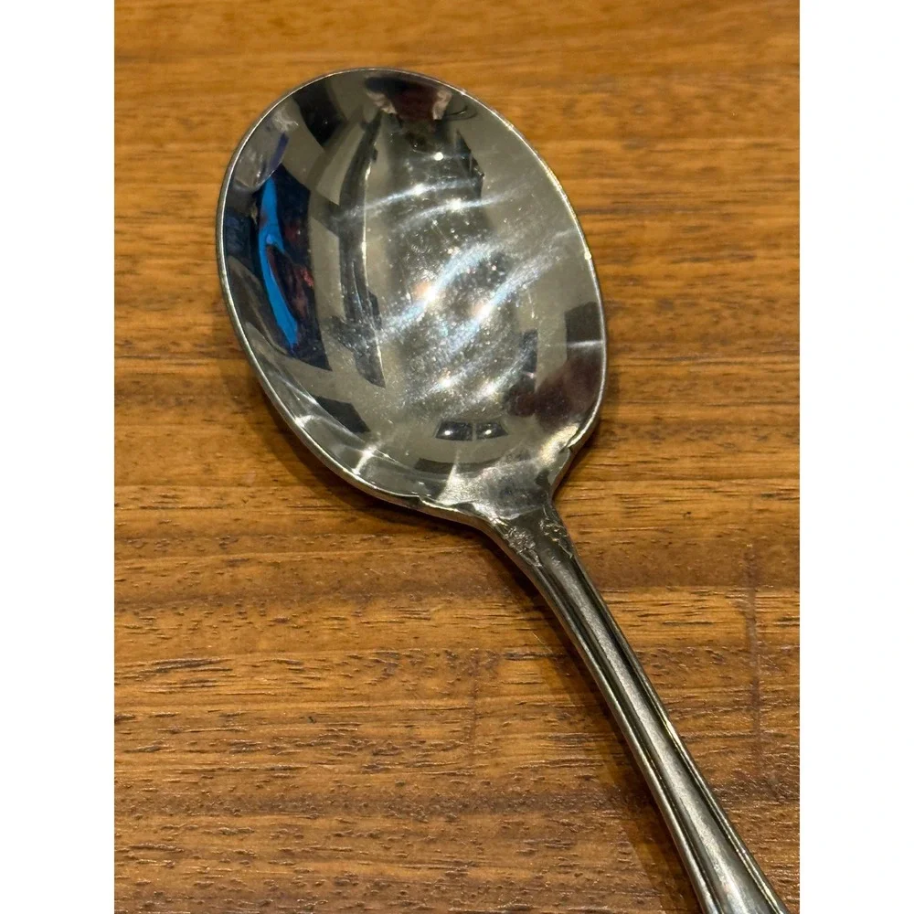 Oneida Mansfield Soup Spoon Silverplate Floral Vintage‎ Flatware Replacement